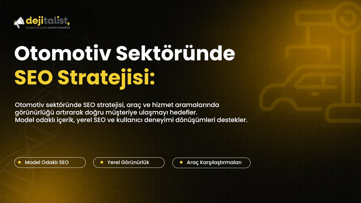 Otomotiv Sektöründe SEO Stratejisi