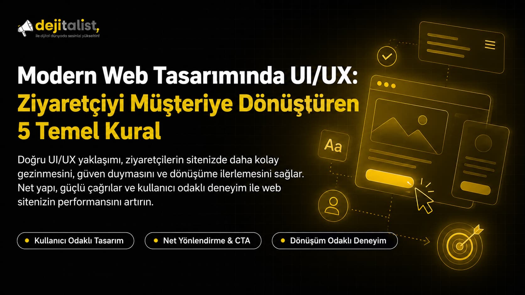 Modern Web Tasarımında UI/UX: Ziyaretçiyi Müşteriye Dönüştüren 5 Temel Kural